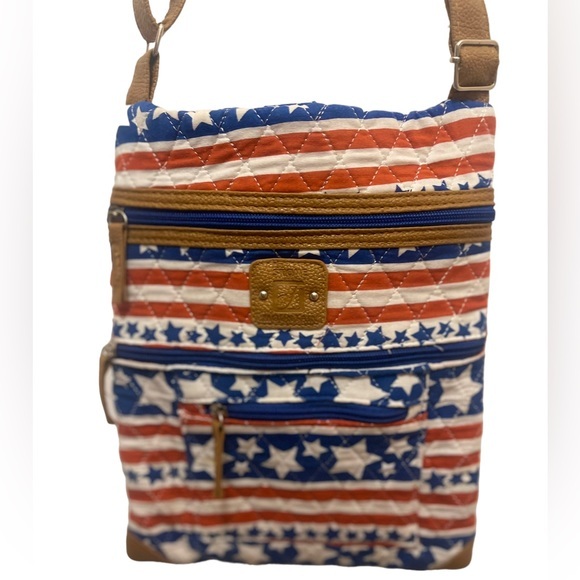All American Stars & Stripes Cross Body Bag - Picture 1 of 4